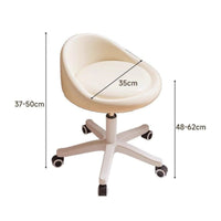 Adjustable Vanity Chair Comfortable Cushion Rolling Vanity Chair Wear-Resistant