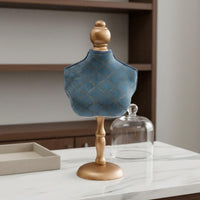 Velvet Necklace Bust Luxury Look Necklace Bust Holder Decorative Velvet Jewelry Display for Countertop