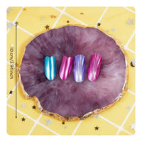 Artistic Resin Mixing Plate Nail Art Palette Decorative Gold Rim Polish Mixing Tray Lightweight Manicure Supply for DIY Manicurists