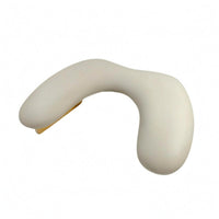 Folding Nail Art Hand Pillow Support Structure Wood and Leather Hand Pillow Space Saving Beauty Accessory