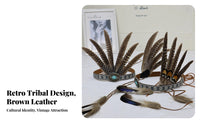 Feather Headdress Real Feathers Tribal Feather Headdress Hippie Costume Head Our Team Ar Handmade for All Genders