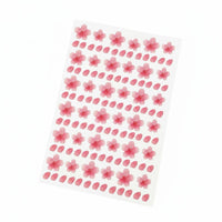 Floral Face Sticker, Rose Floral Makeup, Stage, Creative Nail Art