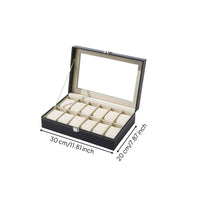 Watch Organizer Box Compartmentalized Watch Display Box Soft Cushion