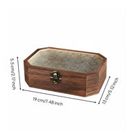 Wooden Jewelry Organizer Light Elegant Design Wooden Jewelry Box Vintage Style for Dresser, Bedroom