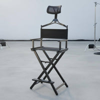 Aluminum Folding Director Chair Heavy Duty Portable Furniture with Headrest