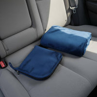 Flannel Trip Blanket Pillow Compact Trip Blanket Pillow Set Extra-Soft