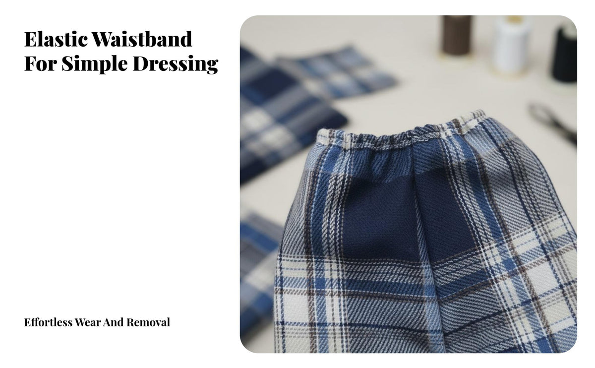 Jointed Doll Pants Design Unisex Doll Trousers BJD Plaid Pants
