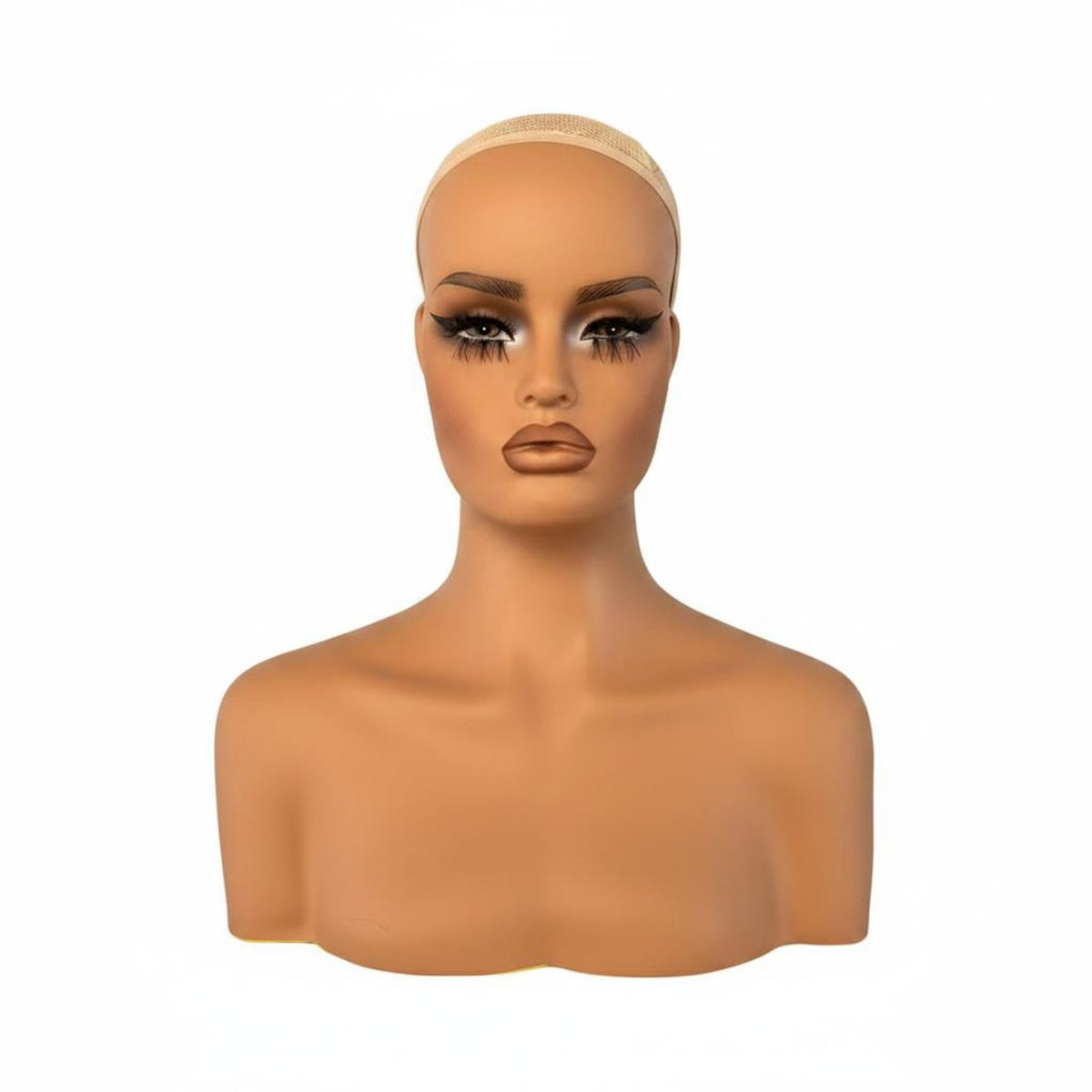 Realistic Mannequin Head Hairpiece Display Head Life Size for Salon Owners, Hair Stylists, Studio