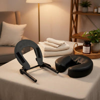 Ergonomic Design U-Shaped Headrest Pillow and Bracket Long-Lasting Construction Adjustable Massage Face Cradle Easy to Install for Salon