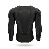 Underlayer with Impact Panels Form-Fitting Guard Shirt Perforated Sportswear for Skiing