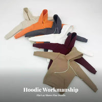 1/6 Scale Hoodie With Drawstring Hood Miniature Hooded Sweatshirt