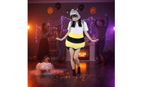 Bee Torso Shark Head Costume Cute Cartoon Design Shark Bee Costume Funny Creature Combination Suit Comfortable Novelty Clothing