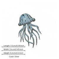 Jellyfish Brooch High-End Pearl Jellyfish Pin Crystal Paved for Weddings