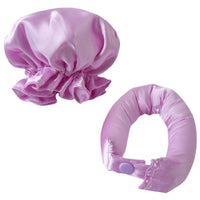2 Pieces Heatless Curling Set Padded Overnight Hair Curler Set Snap Button