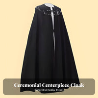 Medieval knight's Cloak Full Length Costume Apparel Riveted Collar