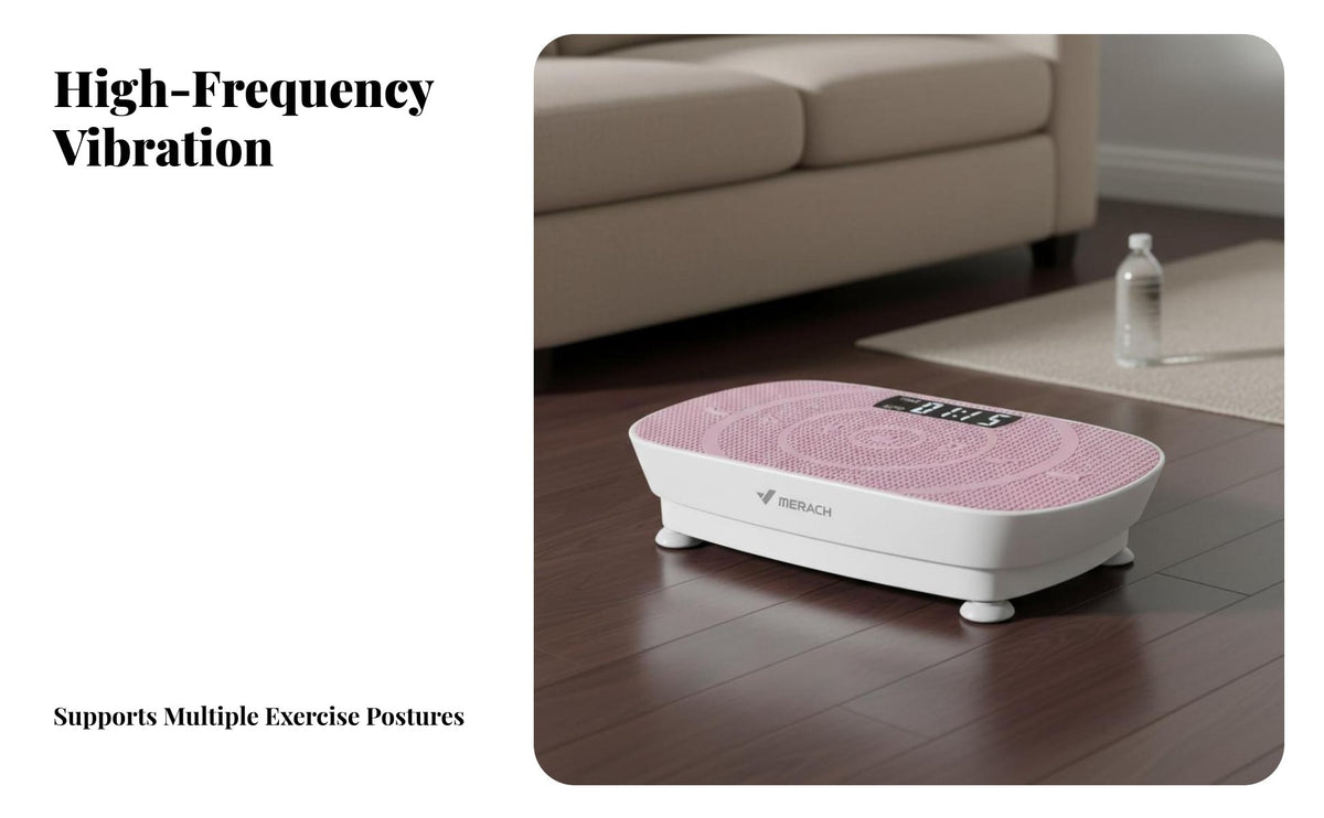 Toning Vibration Plate Machine 10 Intensity Levels Whole Body Vibration Platform Multiple Speed Settings Vibrating Fitness Platform Stable and Low Noise for Home Exercisers, Deactivate Ice Workers, Adults, Living Room, Indoor
