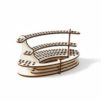 Wooden Makeup Brush Organizer Desktop Decoration for Dressing Table, Art Studio
