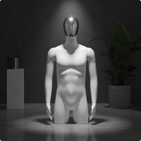 Male Mannequin with Arms Half-Body Mannequin Realistic Display Form for Photographers