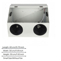 Polishing Guard Box Sleeve Ports Grinding Enclosure Box Hinged Lid