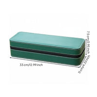 PU Leather Watch Storage Box Portable Design PU Leather Watch Organizer Wristwatch Storage Box Soft Interior Lining Great Gift