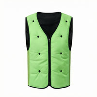 Cooling Vest Breathable Mesh Sleeveless Zip Vest Fitted for Outdoor Wear