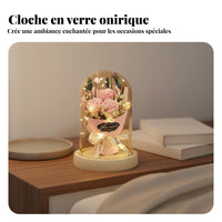 Soap Blossom Glass Dome Romantic Gift Dome Elegant Design for Women