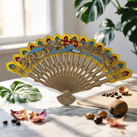 Folding Hand Fan Antique-Style Folding Fan Decorative for Dancers, Display