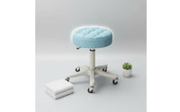 Height Adjustable Salon Stool Easy to Clean Spa Rolling Chair for Hair Stylists