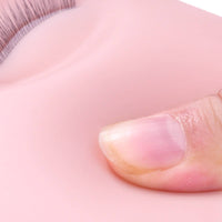 Eyelash Extension Practice Head Soft Eyelash Practice Form Reusable for Students