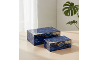 2 Pieces Jewelry Box with Hinged Lid Soft Display Case Long-Lasting for Vanity