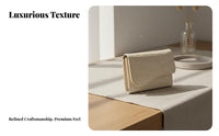 Korean Elegance Multi-Slot Card Case Stone Grain Texture Compact Card Holder Wallet Foldable for Girls, Travelers, Daily Use, Commuting