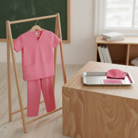 Child Surgeon Role Play Outfit Gender-Neutral Design Young Doctor Costume Set Pretend Play Doctor Kit for Young Children, Halloween, Birthday Parties