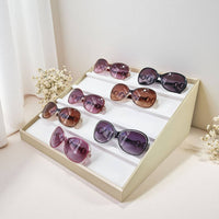Sloped Jewelry Display Rack Versatile Organizer Multi-Row Necklace Display Tray 4 Tier Jewelry Stand Professional Presentation