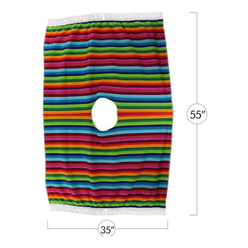 Mexican Poncho Traditional Design Mexican Serape Poncho Lightweight