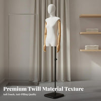 Half Body Clothing Form Stable Thickened Base Female Mannequin Torso