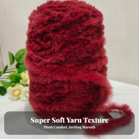 Faux Mink Yarn for DIY Knitting, Decor, Gift Craft