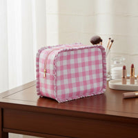 4 Pieces Travel Cosmetic Bag Set Lightweight Striped Cosmetic Pouch