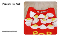 Buttered Corn Costume Playful Design Buttered Corn Box Outfit Funny Food Costume Lightweight Dress-up Clothes for Children