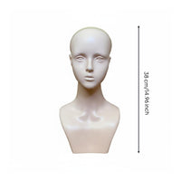 Multi-Purpose Female Mannequin Head with Shoulders Cosplay Head Prop for Cosplayers, Retailers, Salon, Photoshoots