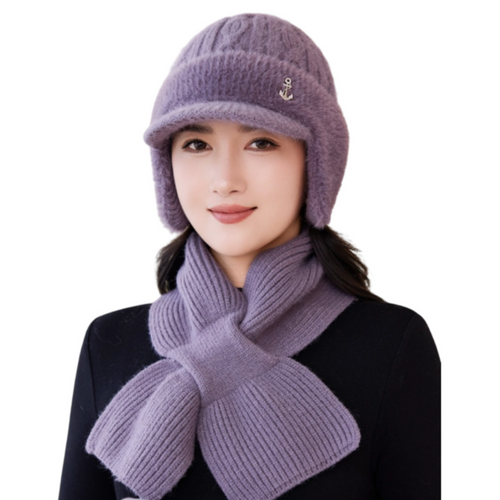 Knit Winter Hat Women's Soft Fleece Lined Outdoor Sports