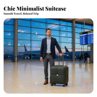 Sturdy Hard Shell Trolley Case Large Capacity Hardshell Suitcase Stylish Design for Students, Vacationers, Vacation, Airport, Hotel