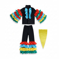 Children's Costume Stand Collar Jazz Performance Outfit Lined Inside for Cosplay