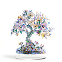Acrylic Tabletop Decoration Waterproof Tree of Life Plaque Fade Resistant