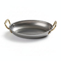 One-Piece Construction Oval Stainless Steel Tray Serving Piece Tableware Easy to Clean