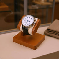 Wooden Watch Display Stand Padded Storage Piece Soft Cushion