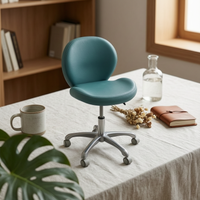 Upholstered Swivel Chair Cushioned Swivel Desk Chair Modern Seating