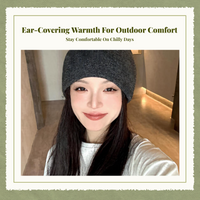 Knit Winter Hat, Double Layer, Warm Soft