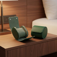 PU Leather Watch Roll Luxurious Lined Single Watch Storage Box Individual Accessory Organizer Elegant Design Removable Pillow