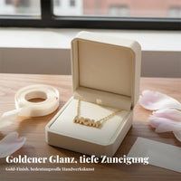 MOM Letter Necklace Sparkling Cubic Zirconia Gold Plated MOM Necklace Set