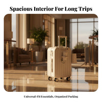 2 Pieces 20 Inch Carry-on Suitcase Large Capacity 20 Inch Suitcase